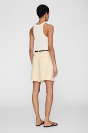 ANINE BING Brice Short - Butter Yellow - on model back