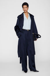 ANINE BING Bridget Shirt - Spring Mint - on model front second image