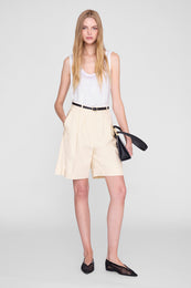ANINE BING Bryson Short - Cream - on model front second image