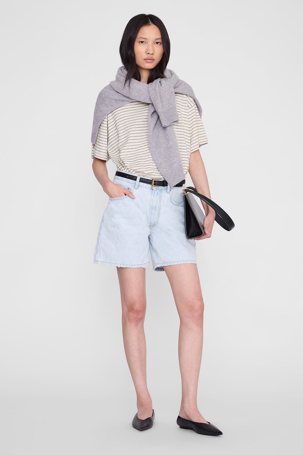 ANINE BING Cade Tee - Black Stripe