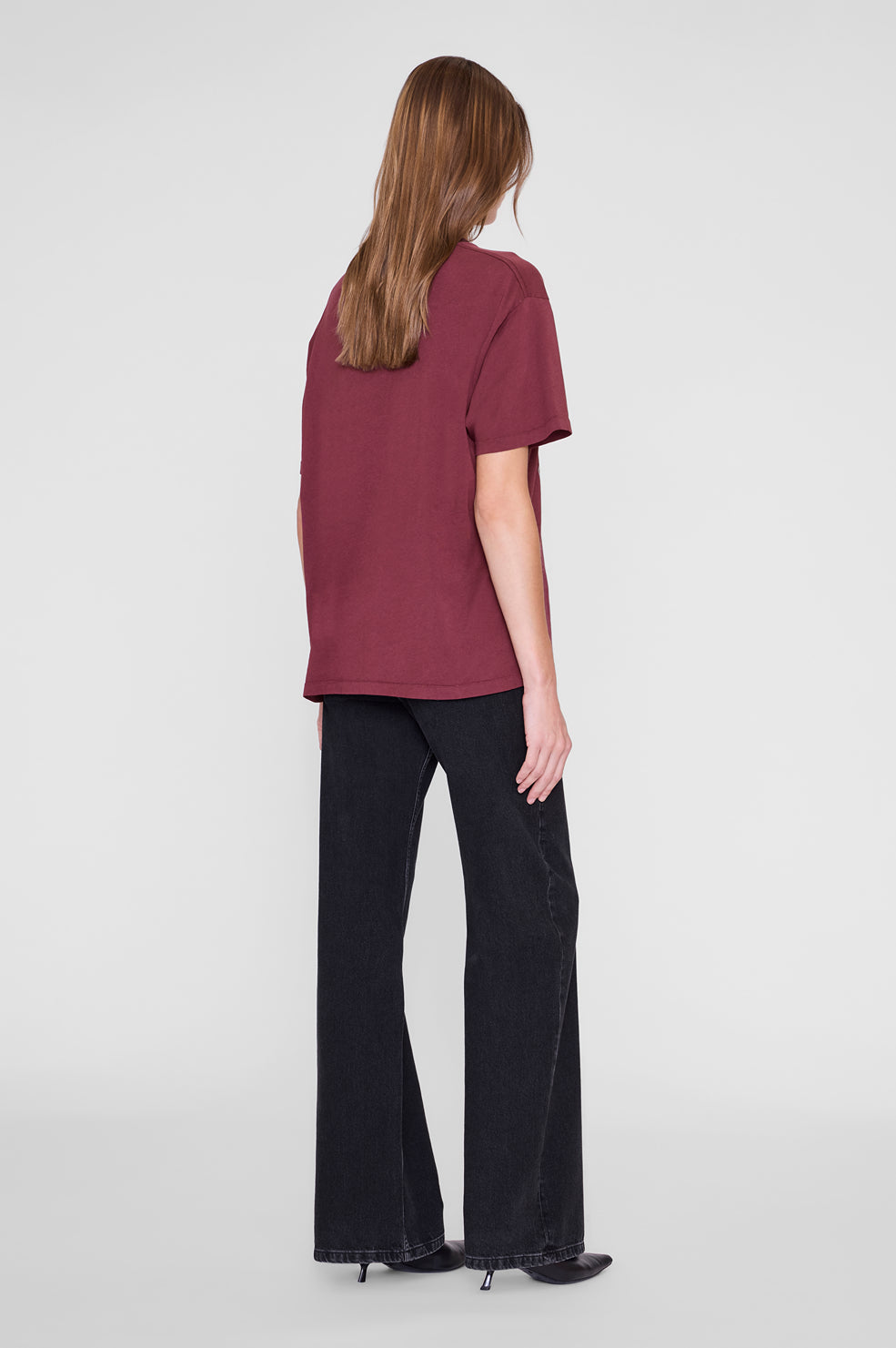 Cade Tee Collegiate - Burgundy