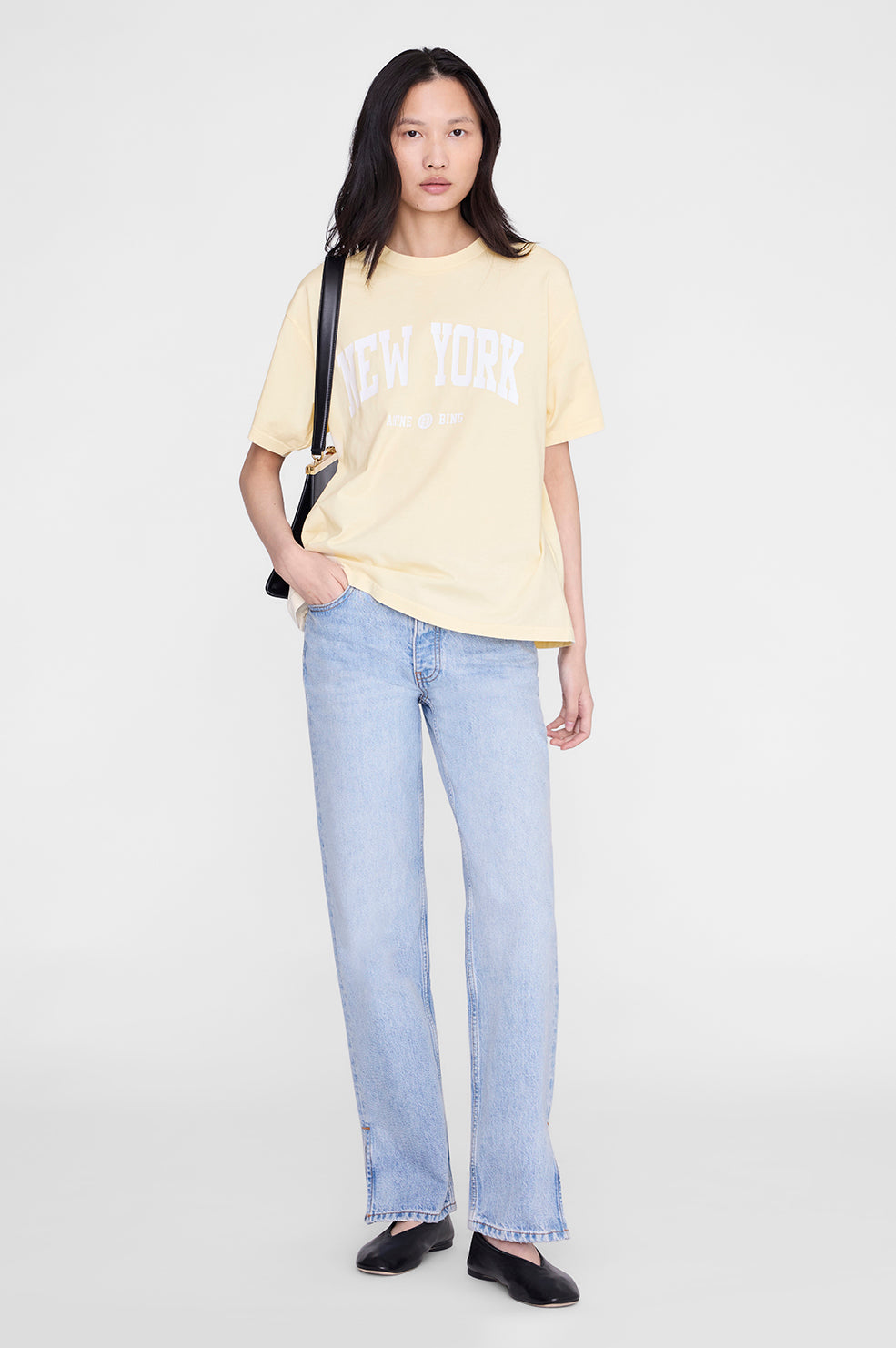 Cade Tee New York University - Butter Yellow