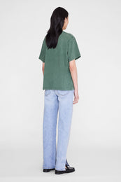ANINE BING Cade Tee New York University - Cilantro - back view
