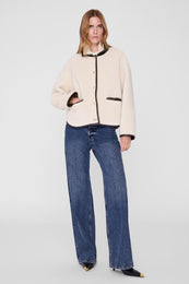 ANINE BING - Camden Jacket - Golden Beige - on model front second image