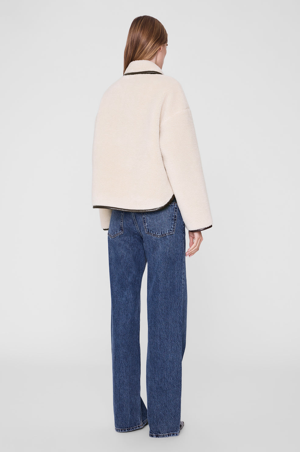 ANINE BING - Camden Jacket - Golden Beige - on model back