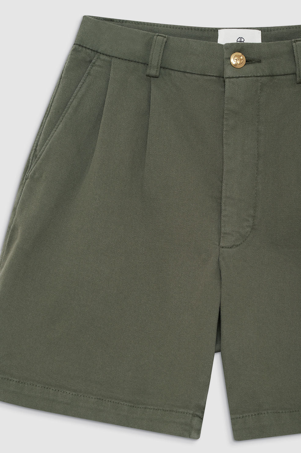 ANINE BING Carrie Short - Army Green - Detail View