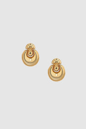 ANINE BING Chunky Crescent Earrings - 14k Gold - Front View