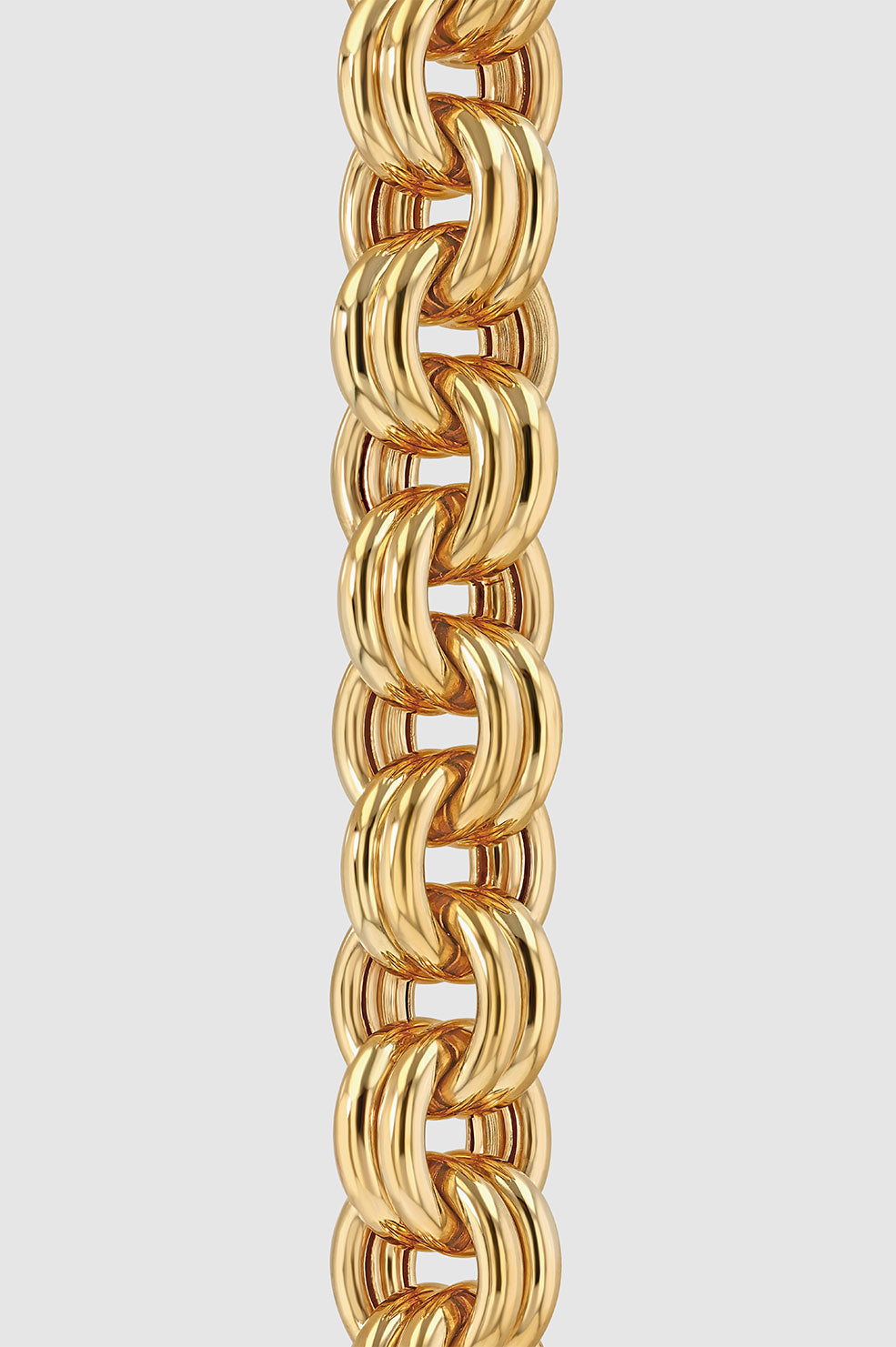 ANINE BING Chunky Double Chain Necklace - 14k Gold - Detail View