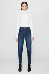 ANINE BING Clyde Jean - Mare Blue - On Model Front