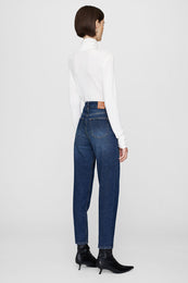 ANINE BING Clyde Jean - Mare Blue - On Model Back