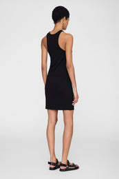 ANINE BING Cole Dress - Black - on model back