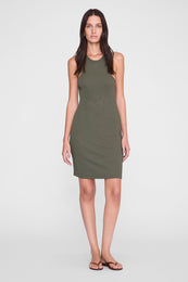 ANINE BING Cole Dress - Sage - on model front