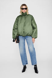 ANINE BING Cyrus Jacket - Olive - on model front second image