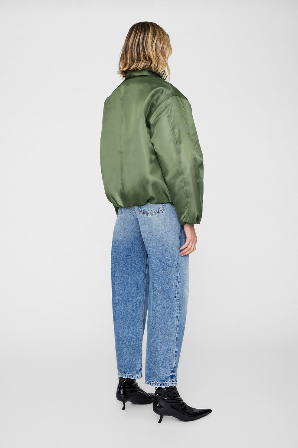 ANINE BING Cyrus Jacket - Olive - on model back