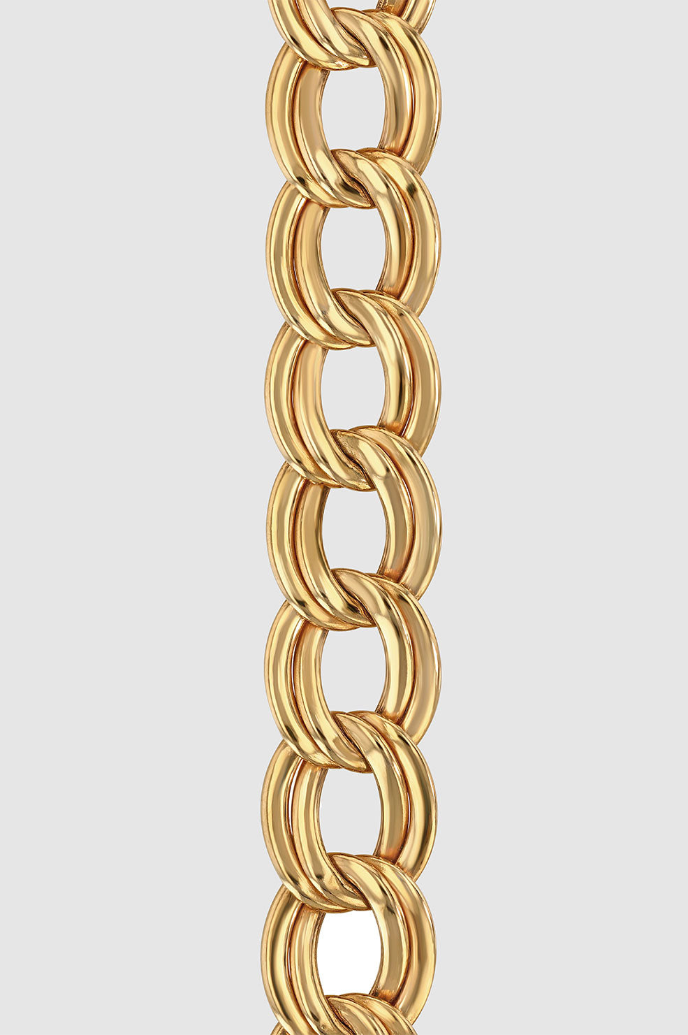 ANINE BING Double Link Chain Necklace - 14k Gold - Detail View