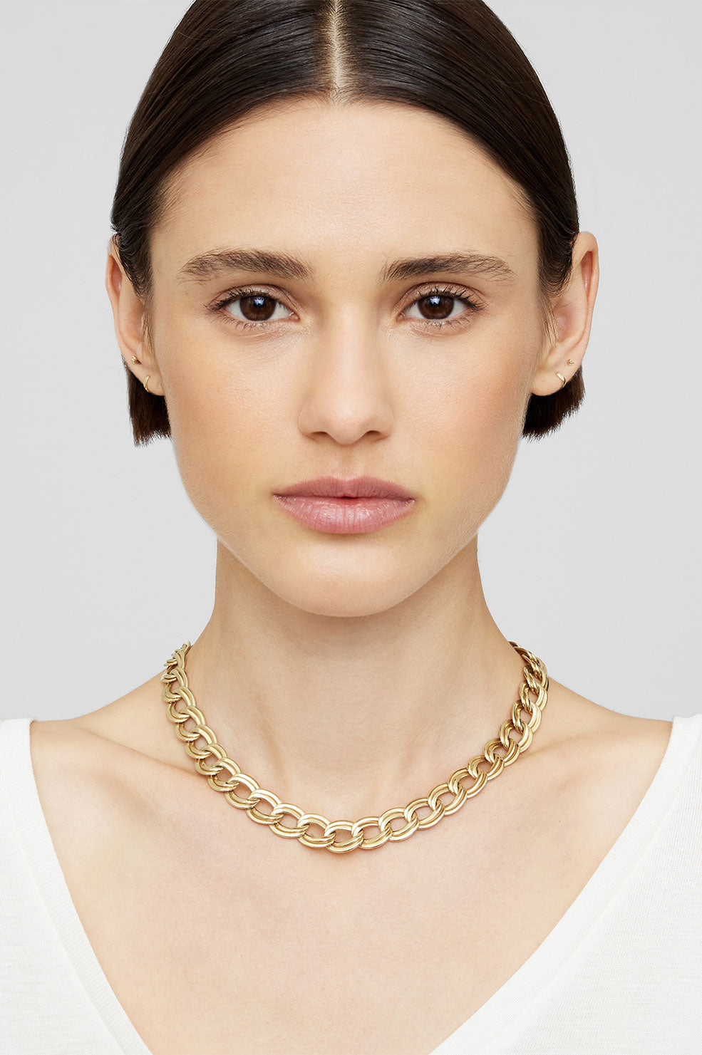 ANINE BING Double Link Chain Necklace - 14k Gold