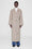 ANINE BING Dylan Maxi Coat - Taupe Cashmere Blend - On Model Front
