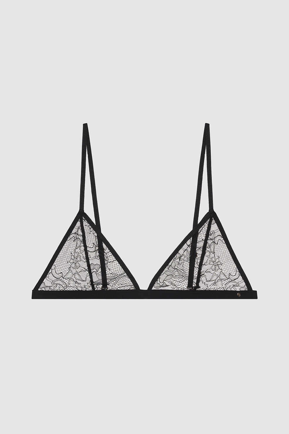 ANINE BING Eileen Bra - Black - Front View