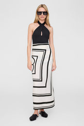 Eliza Sarong - Ivory And Black Monogram ONE