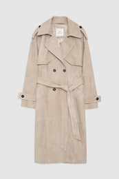 ANINE BING Finley Trench - Taupe - Front View