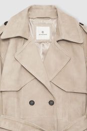ANINE BING Finley Trench - Taupe - Detail View