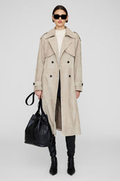 ANINE BING Finley Trench - Taupe - On Model Front