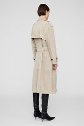 ANINE BING Finley Trench - Taupe - On Model Back