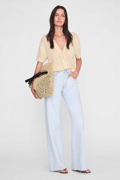 ANINE BING Flynne Cardigan - Cream - on model front