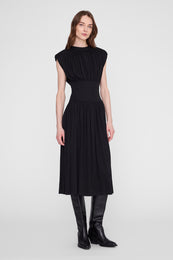 ANINE BING Fran Dress - Black - on model front