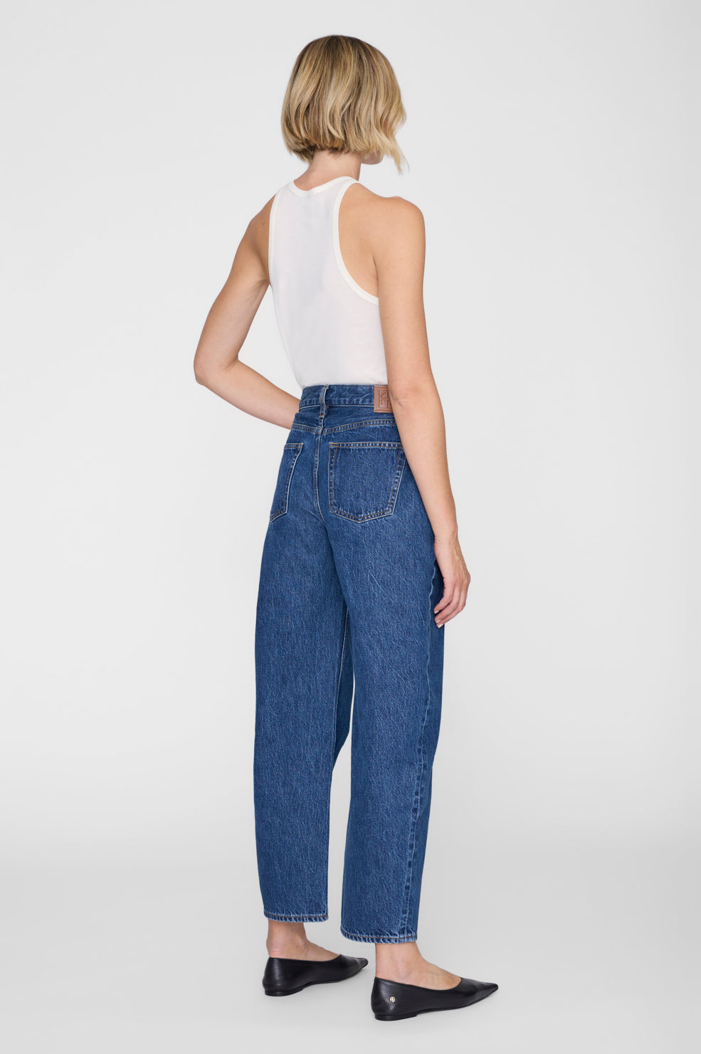 ANINE BING Fritz Jean - Clean Indigo - on model back