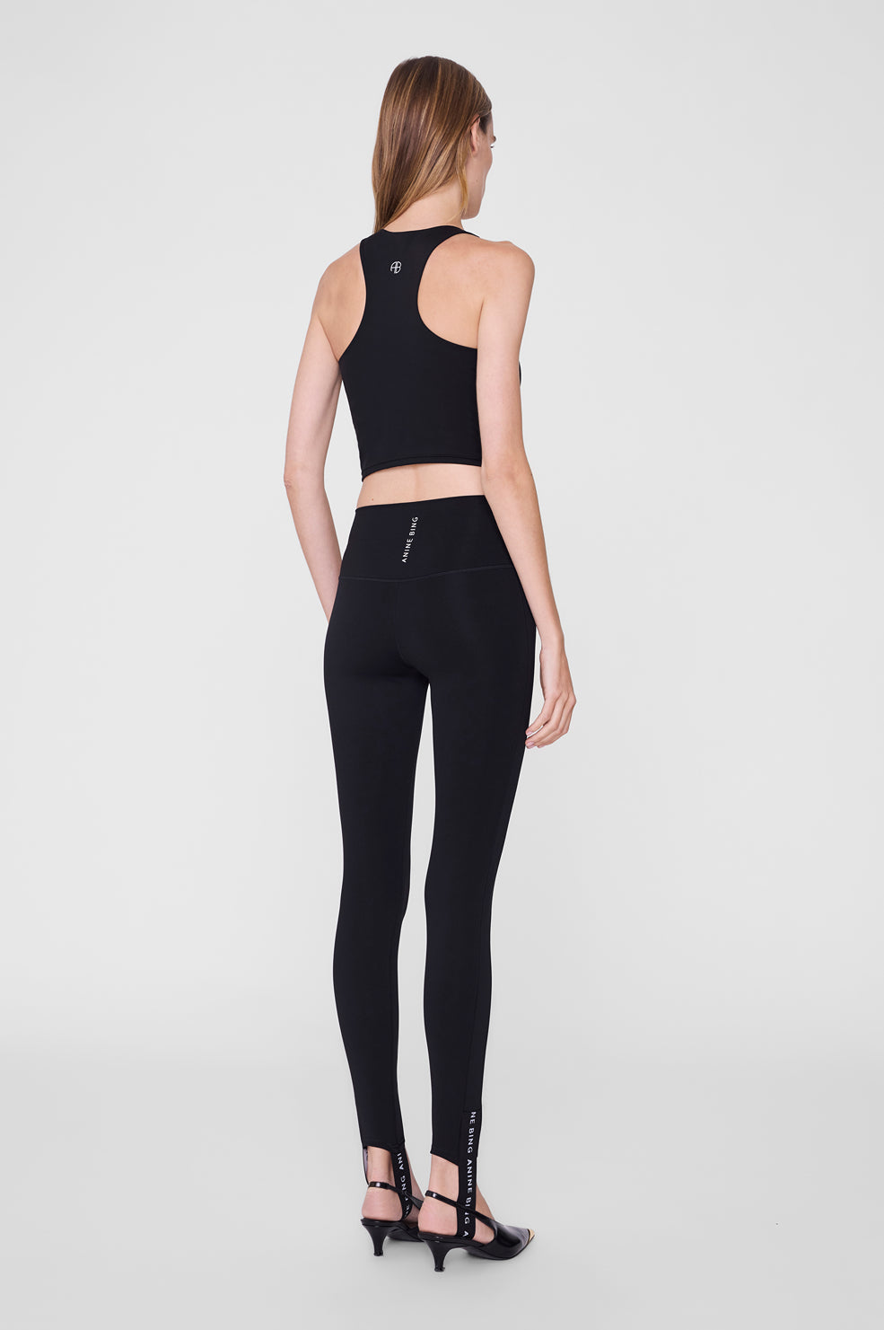 ANINE BING Fuse Legging - Black on model back