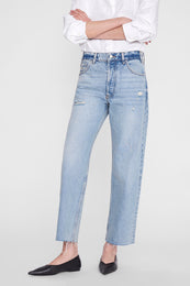 ANINE BING Gavin Jean - Blue Reservoir - on model front Detail View