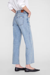 ANINE BING Gavin Jean - Blue Reservoir - on model Detail View 