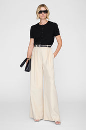 ANINE BING Gracie Cardigan - Black - on model front