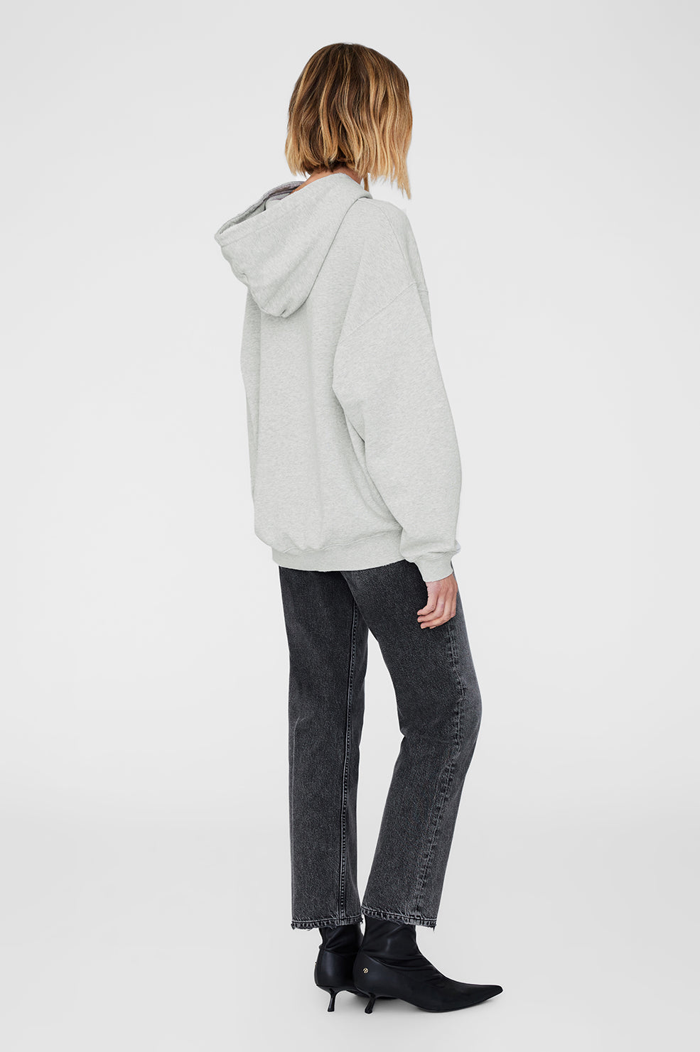 ANINE BING Harvey Sweatshirt Signature - Heather Grey thumbnail
