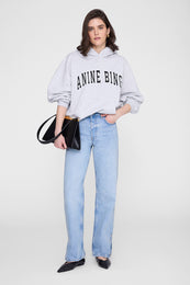 ANINE BING Harvey Sweatshirt New Classic - Medium Heather Grey - front view