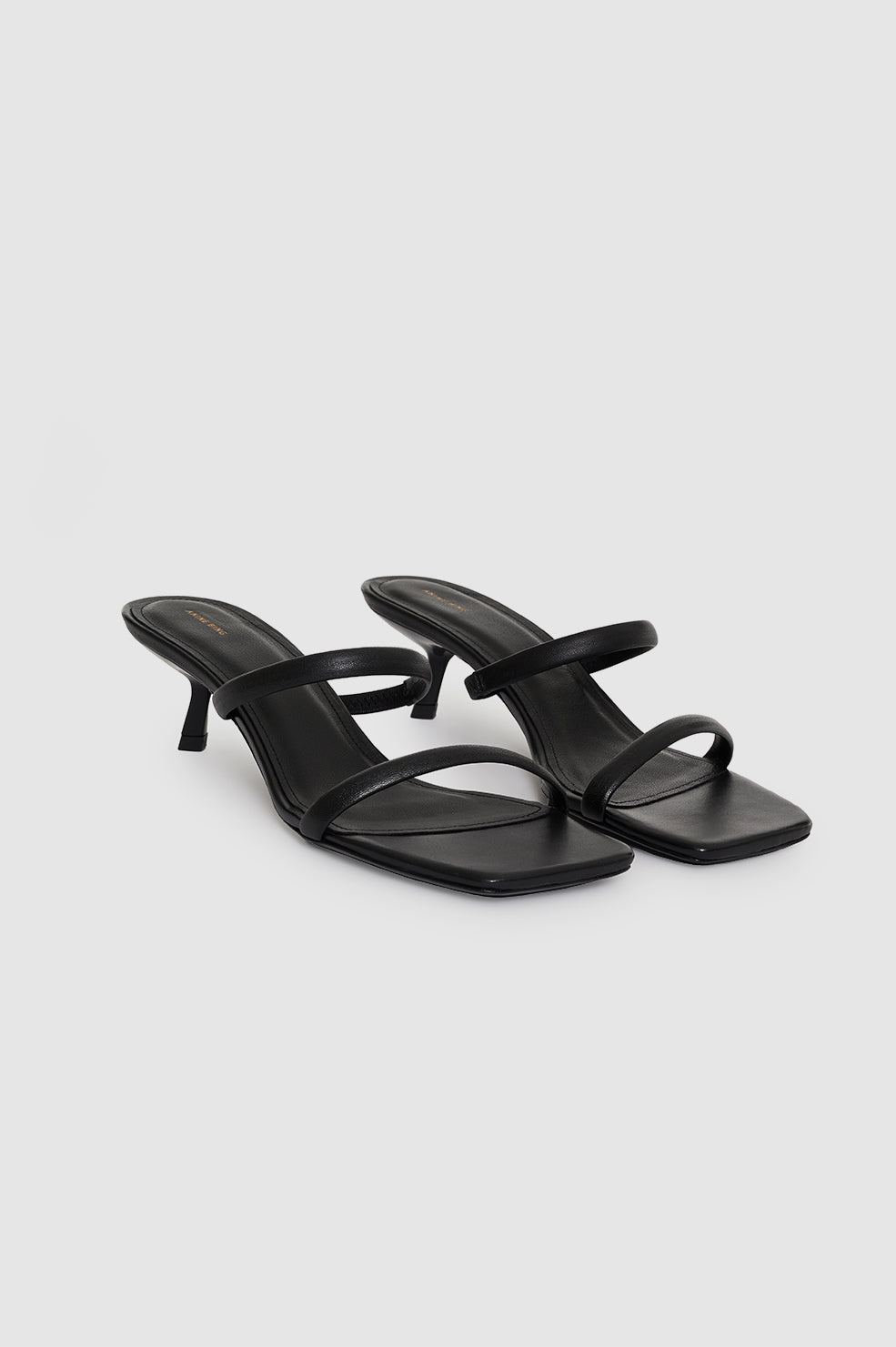 ANINE BING Hilda Mule Sandals - Black thumbnail