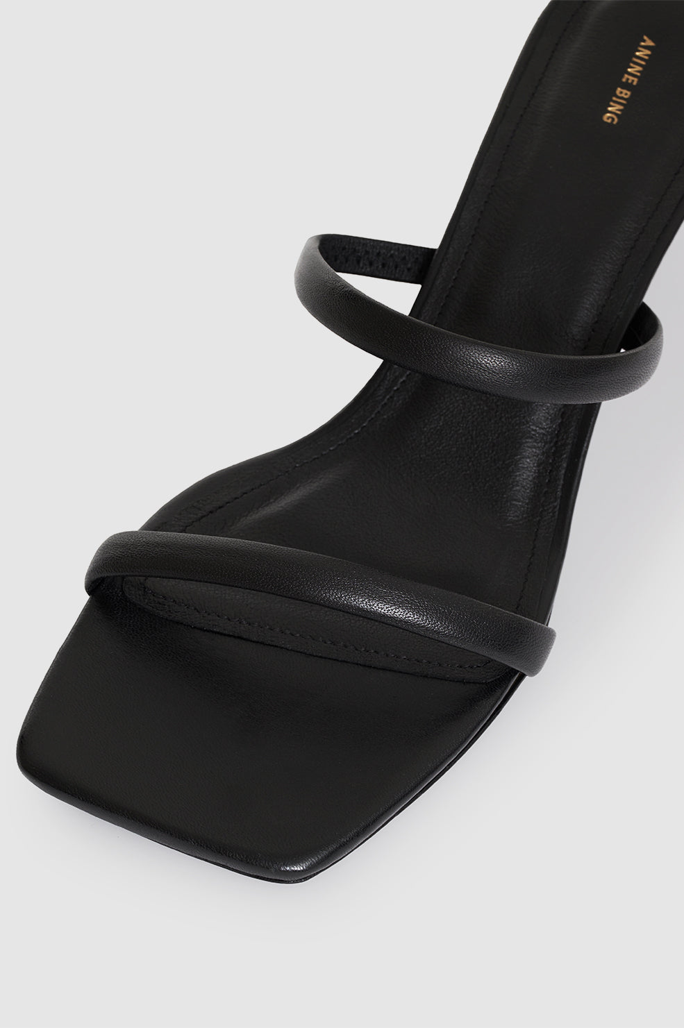 ANINE BING Hilda Mule Sandals - Black thumbnail