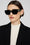 ANINE BING Indio Sunglasses Monogram - Black - On Model View