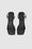 ANINE BING Invisible Flat Sandals - Black - Top Pair View