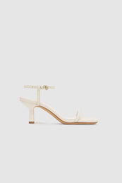 ANINE BING Invisible Sandals - Cream - Side Single View