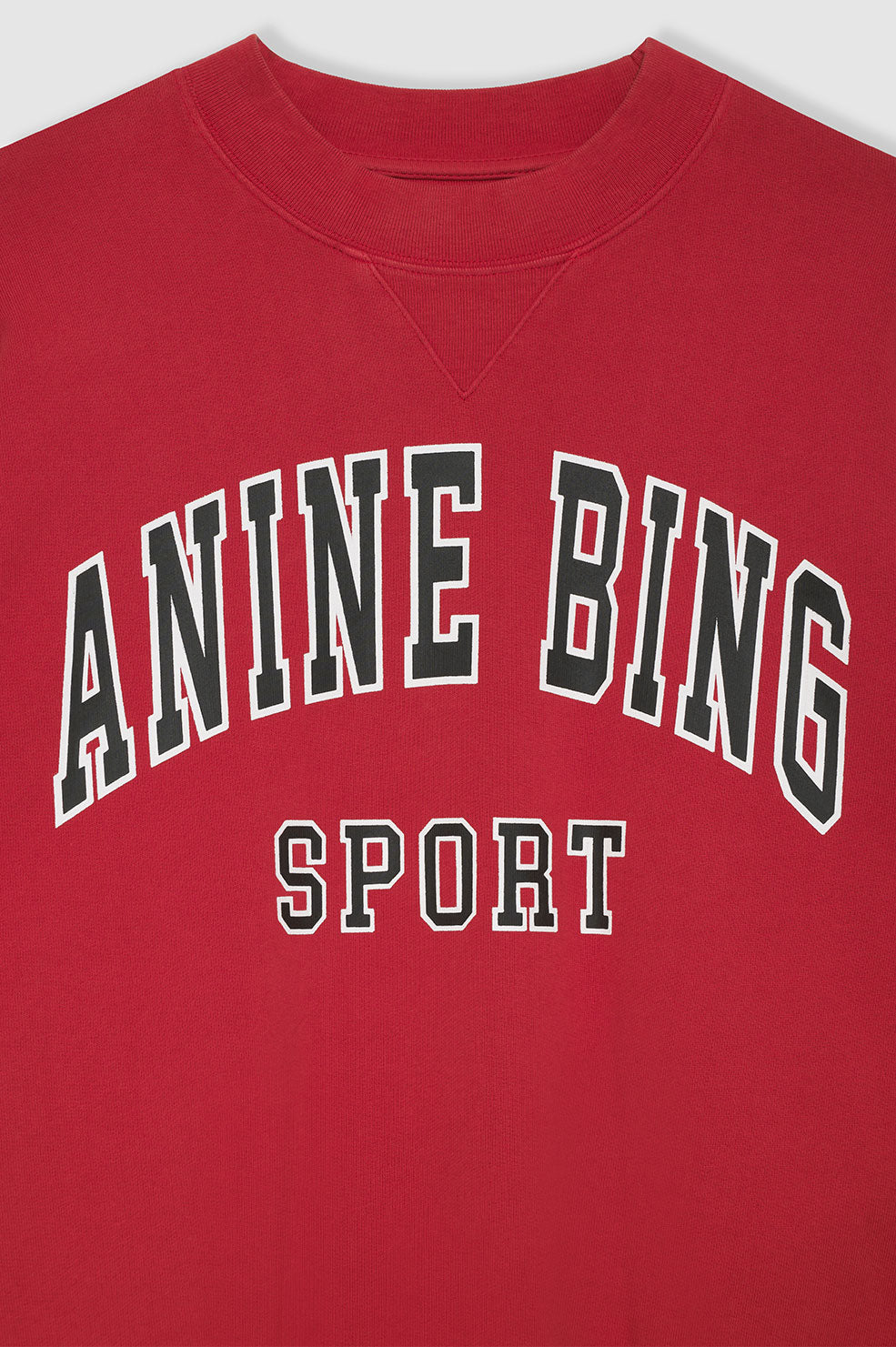 ANINE BING Jaci Sweatshirt Anine Bing - Red - Detail View