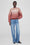 ANINE BING Jaci Sweatshirt University Paris - Washed Faded Terracotta - On Model Front