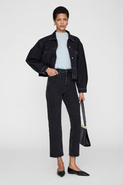 ANINE BING Jackson Sweater - Spring Mint - on model front second image