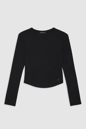 ANINE BING Jane Top - Black - Front View