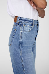 ANINE BING Jane Jean - Cascade Blue - on model back detail second image