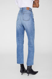 ANINE BING Jane Jean - Cascade Blue - on model back detail