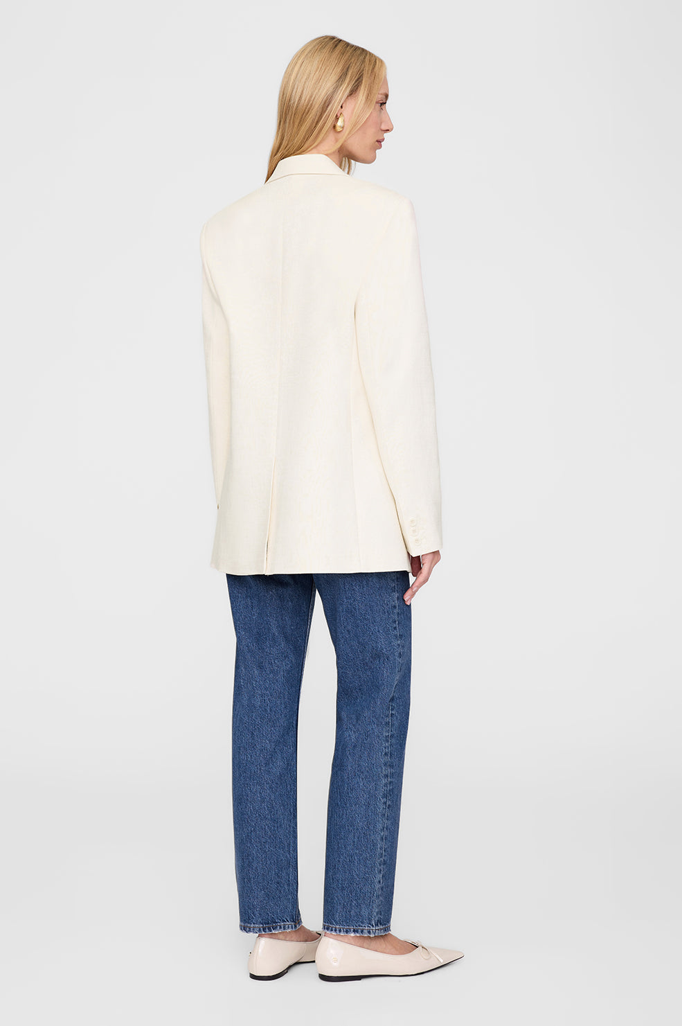 ANINE BING Jasmine Blazer - Cream