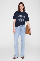 ANINE BING Jaylin Tee Collegiate - Navy - on model front third image