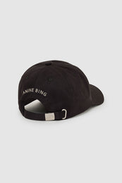 ANINE BING Jeremy Baseball Cap AB - Vintage Black - Back View